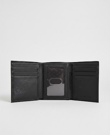 Billetera tríptico Calvin Klein leather black