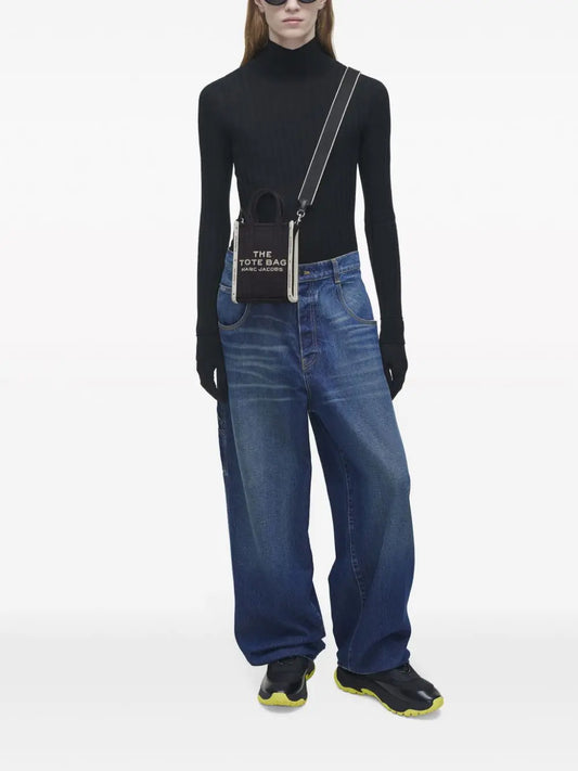 MINI TOTE JAQUARD MARC JACOBS NEGRO