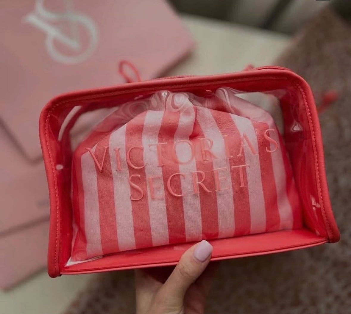 Set de 2 neceseres victorias secret Pink