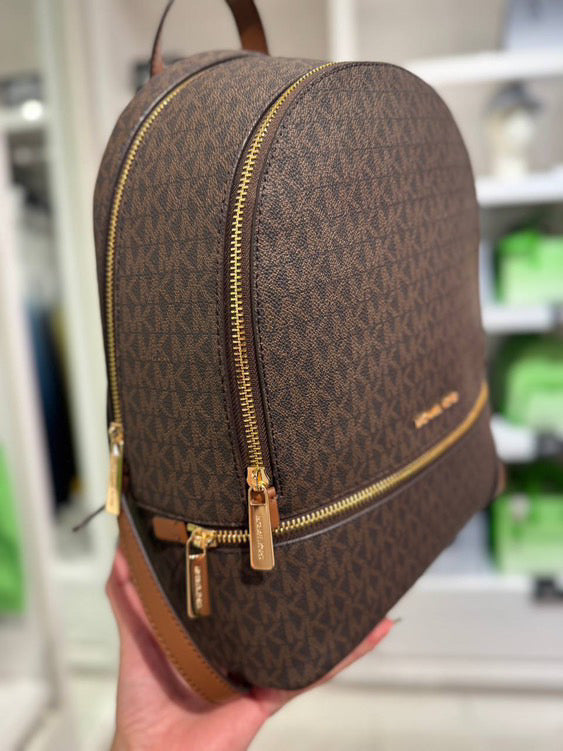 MOCHILA MICHAEL KORS MONOGRAMA DOBLE CIERRE