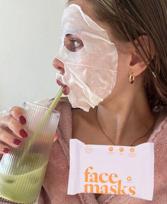 Paquete múltiple de mascarillas faciales Skin Bliss Ácido hialurónico y vitaminas 14 unid