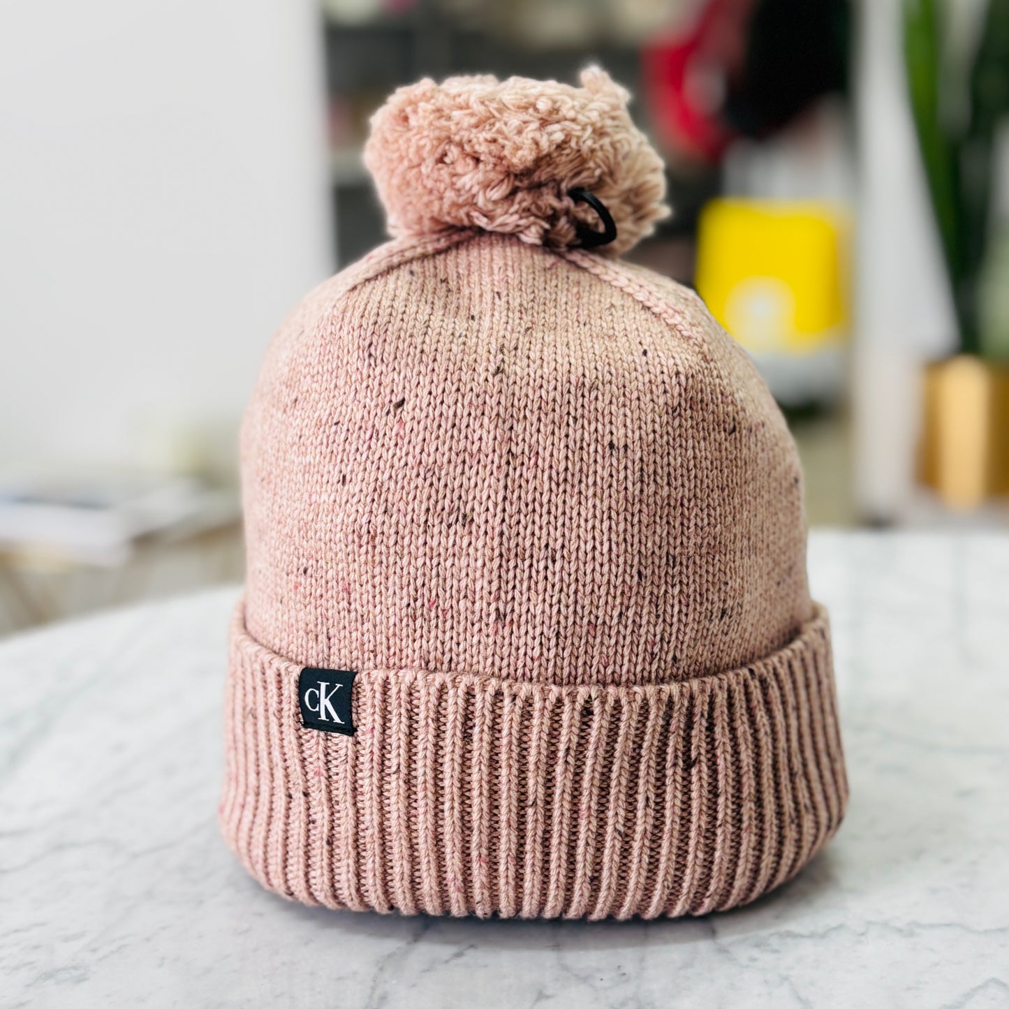 GORROS POMPOM CALVIN KLEIN ROSADO