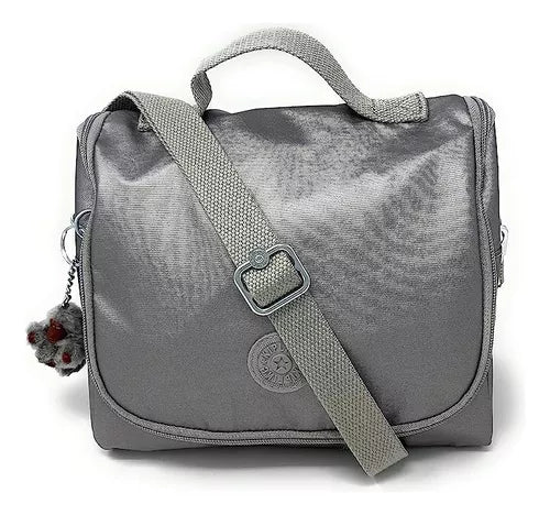 LONCHERA NEW KICHIROU KIPLING MOON GREY METALLIC