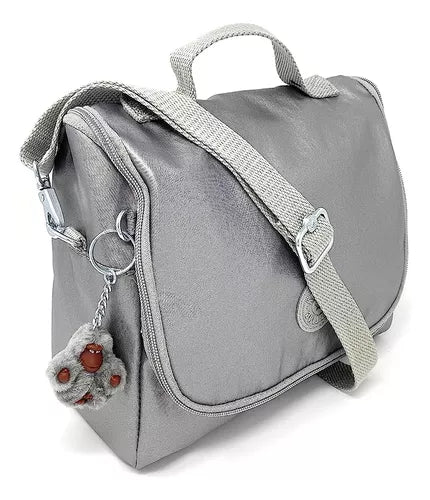 LONCHERA NEW KICHIROU KIPLING MOON GREY METALLIC