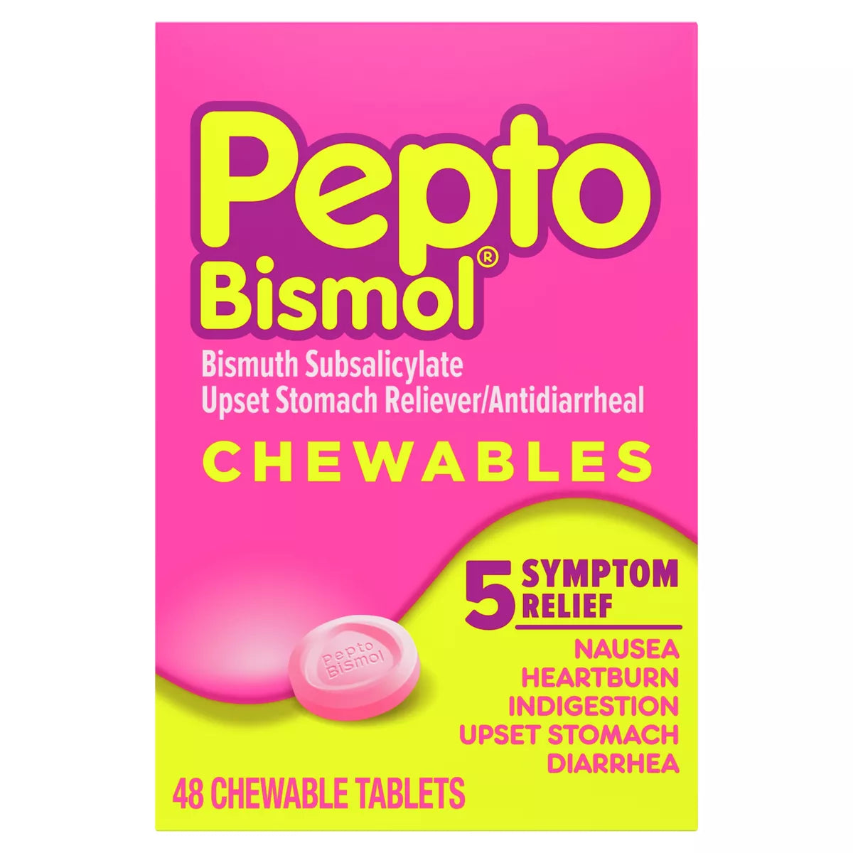PEPTO BISMOL 48 TABLETS