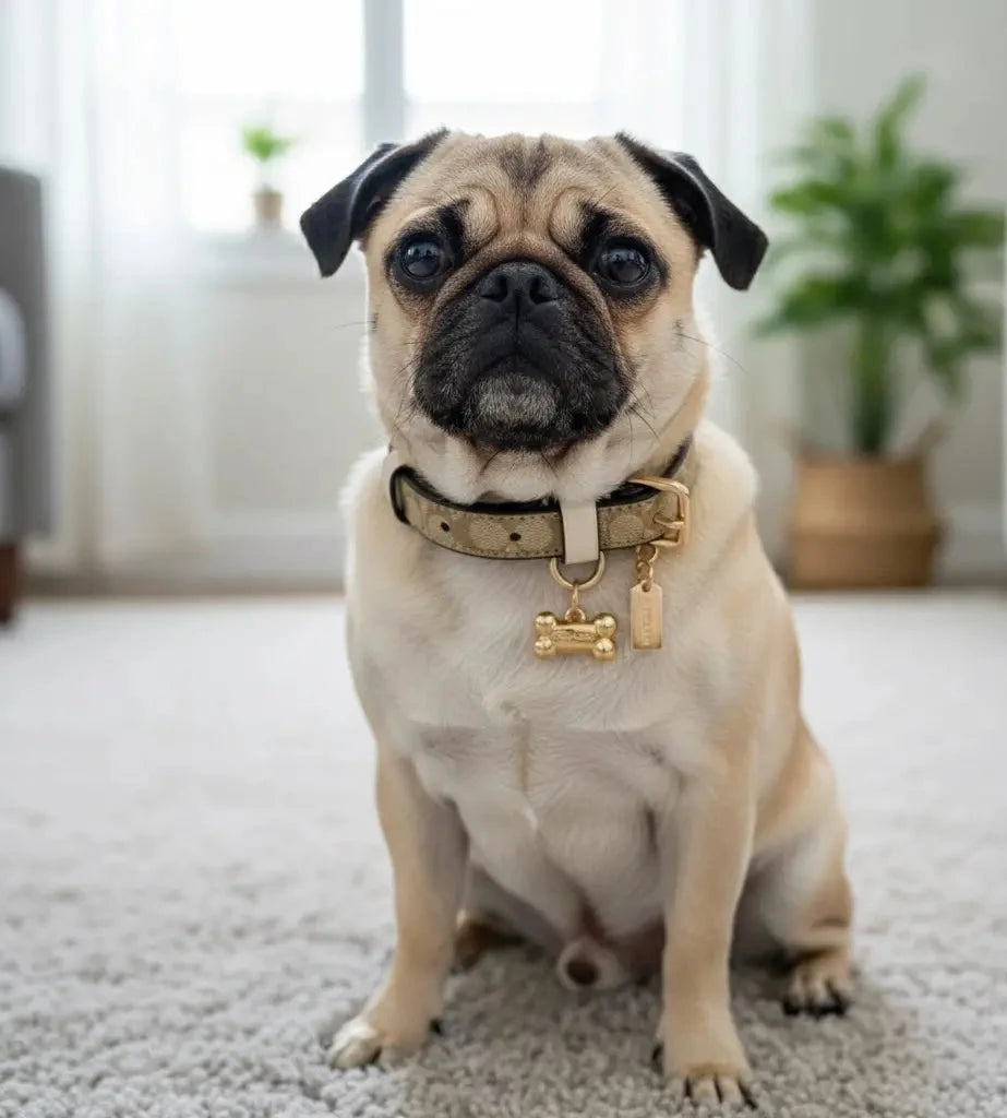 COLLAR COACH PARA MASCOTAS SMALL CUERO