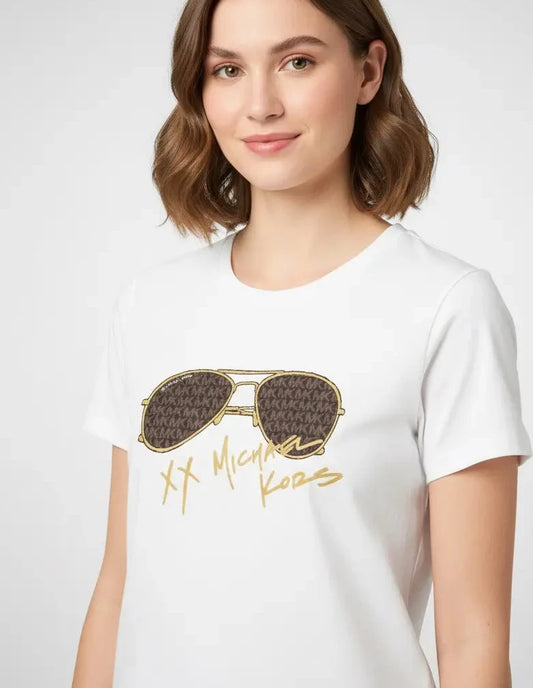 POLERA MICHAEL KORS WHITE S