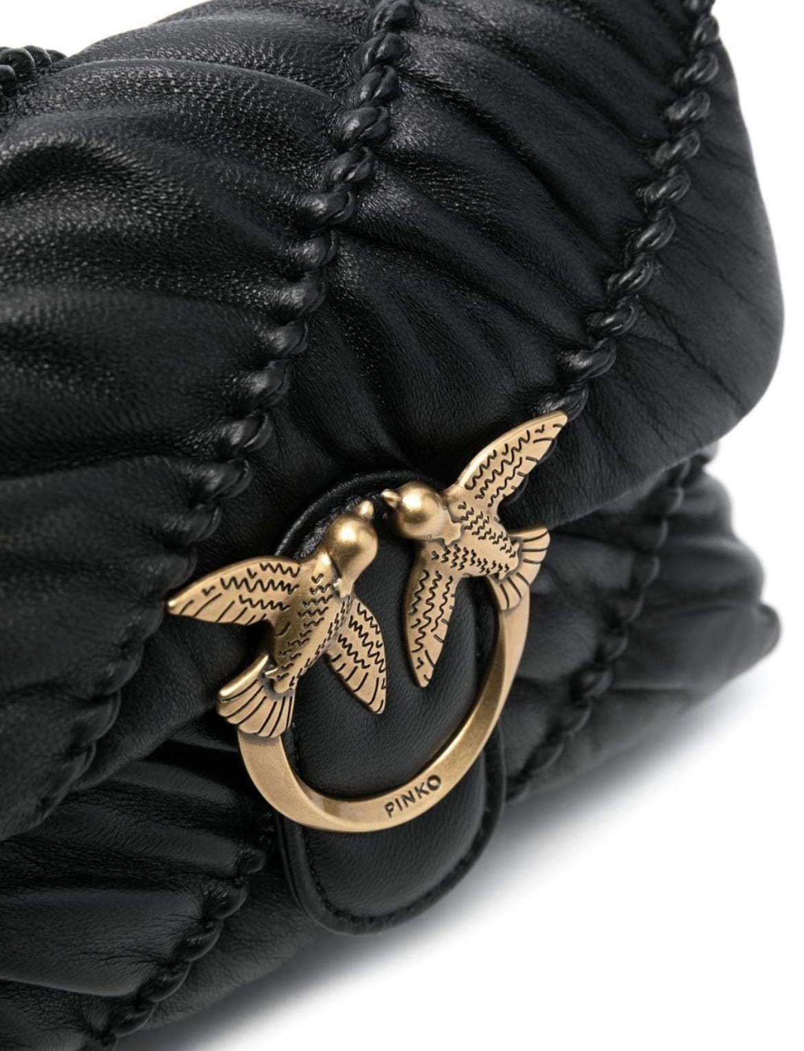 CROSSBODY PINKO BLACK CUERO