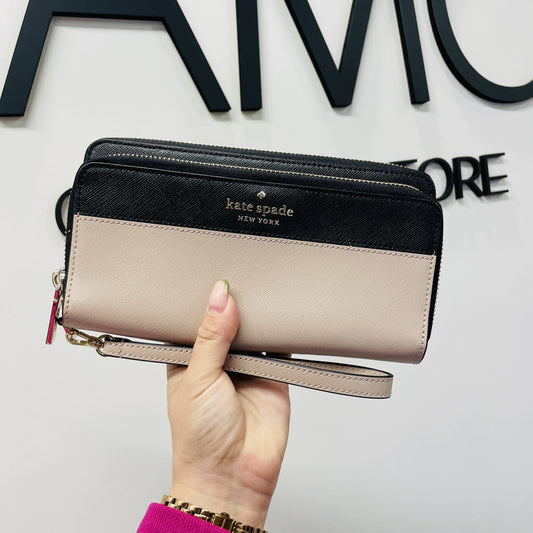 Billetera Kate Spade Grande Carry Rose