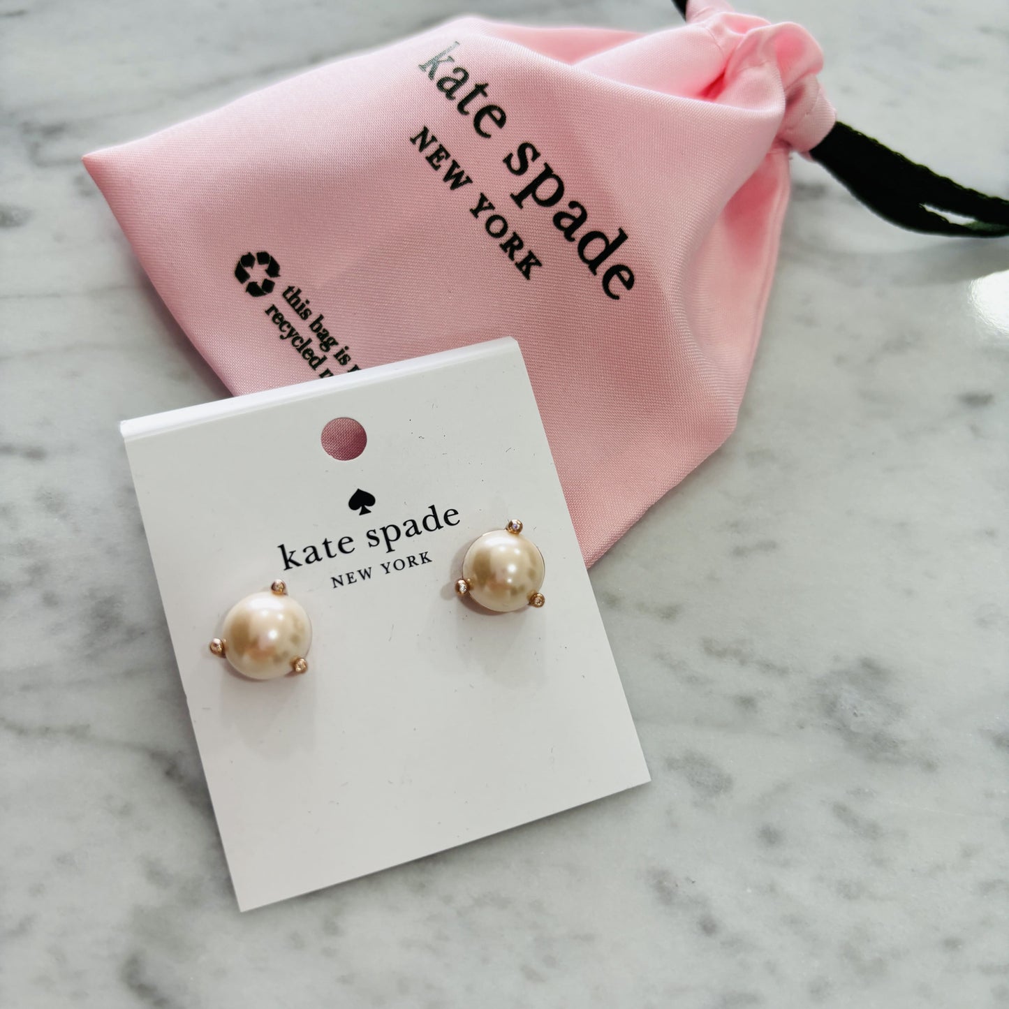 AROS KATE SPADE PERLAS