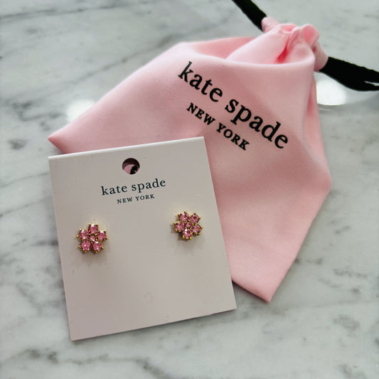 Aros Kate Spade pink flower