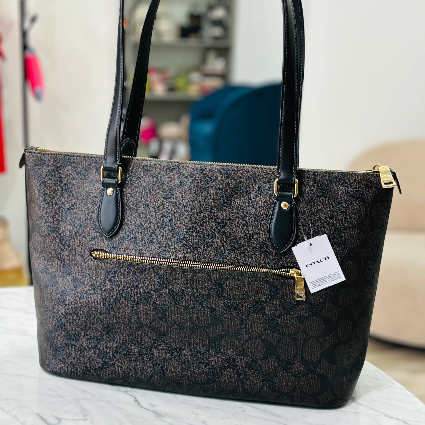 TOTE COACH BROWN