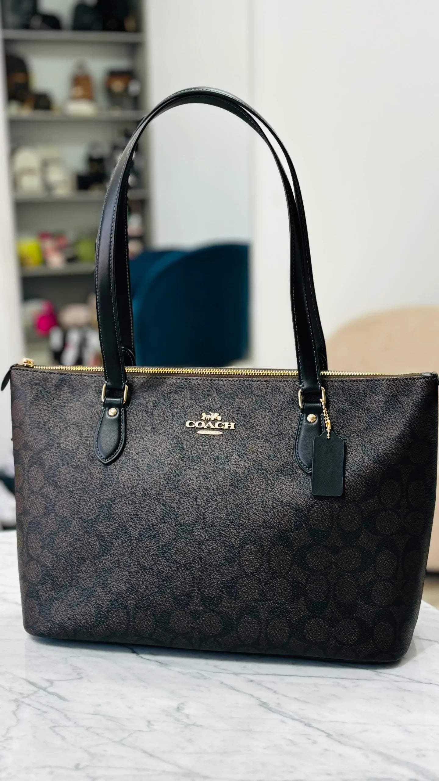 TOTE COACH BROWN