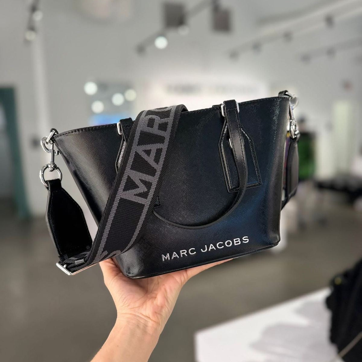 CARTERA CROSSBODY MARC JACOBS BLACK CON STRAP