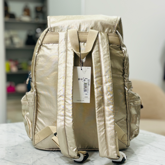 MOCHILA KIPLING EZRA L STARRY GOLD