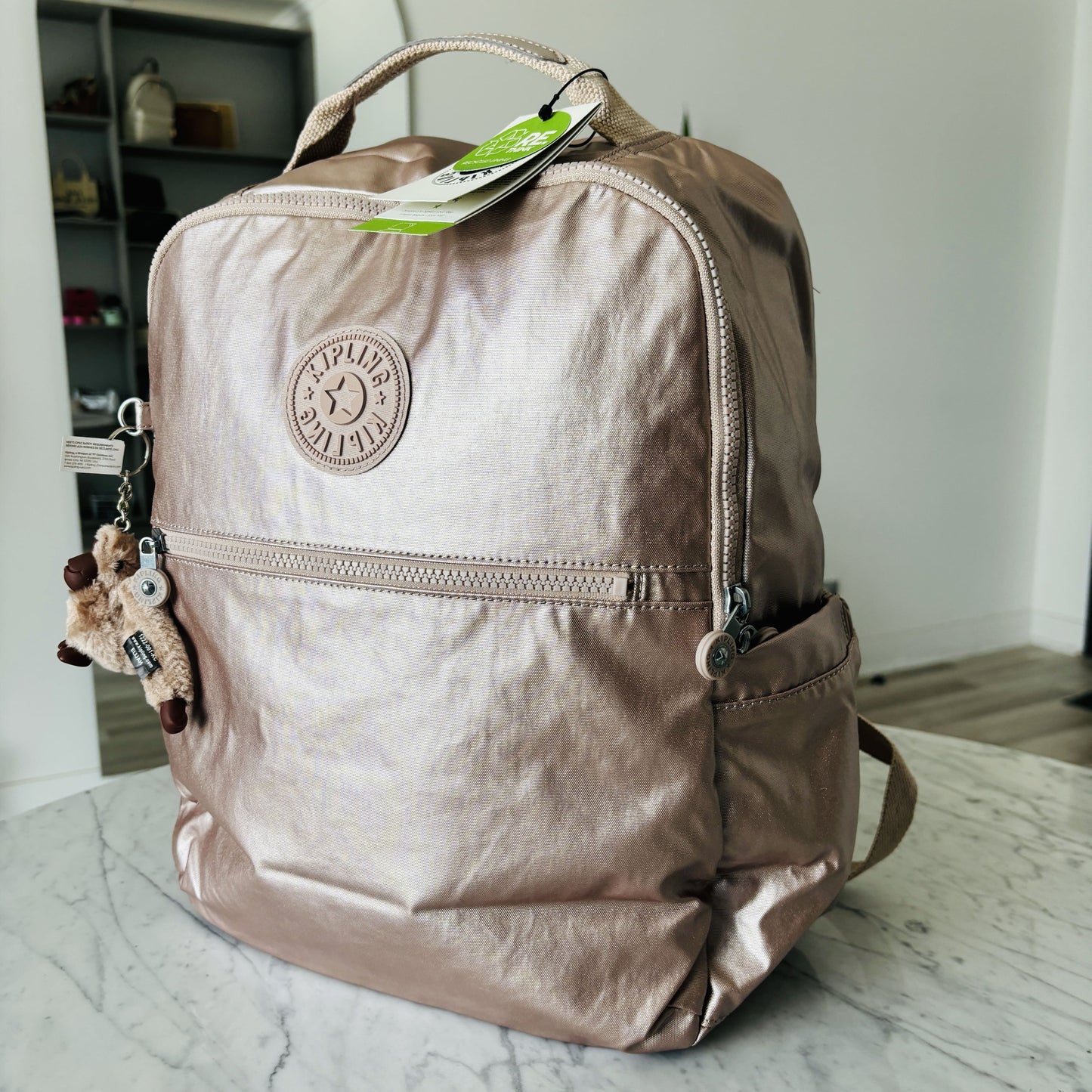 Mochila Kipling Shelden Quartz Metallic