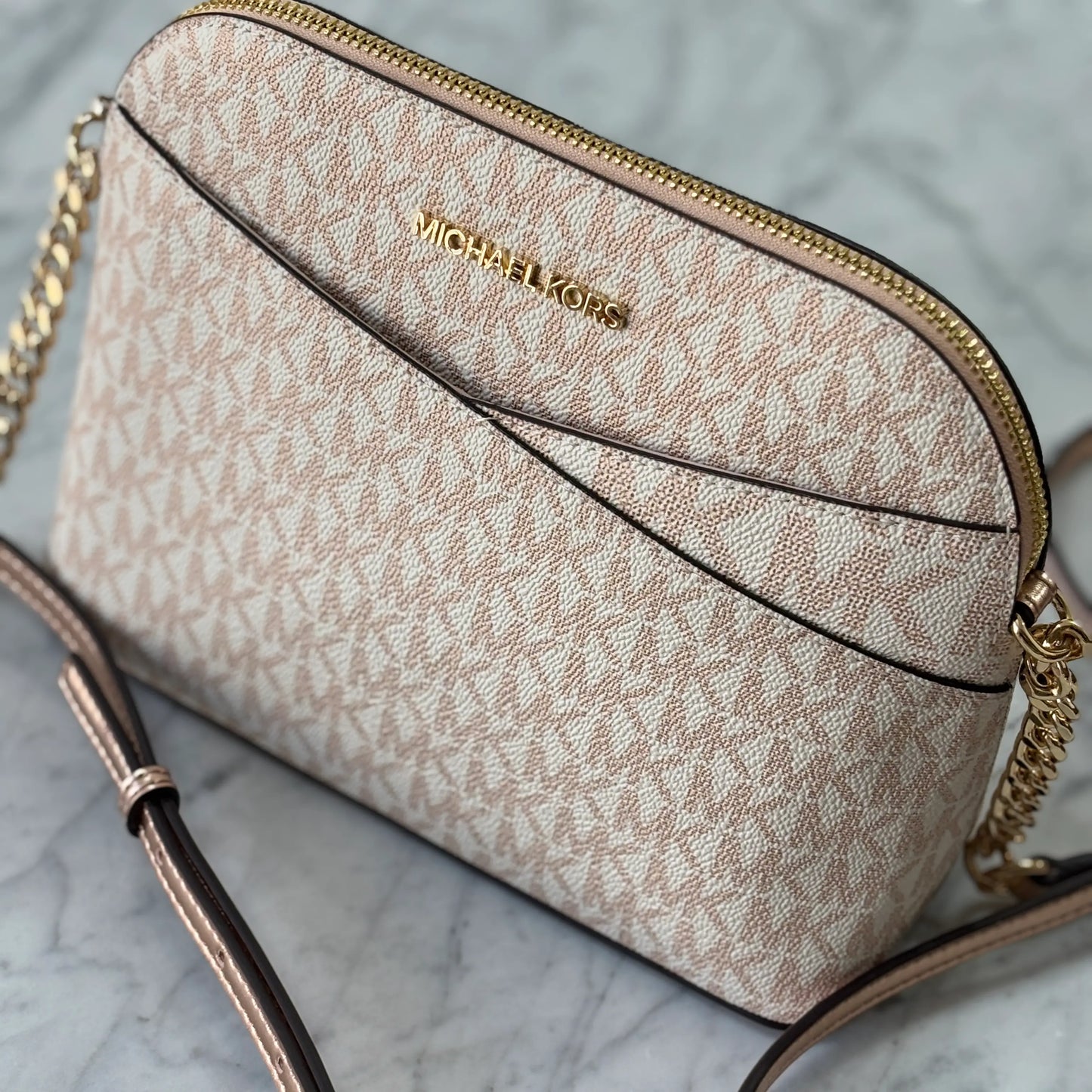 CROSSBODY JET SET MICHAEL KORS EDICION LIMITADA ROSE GOLD