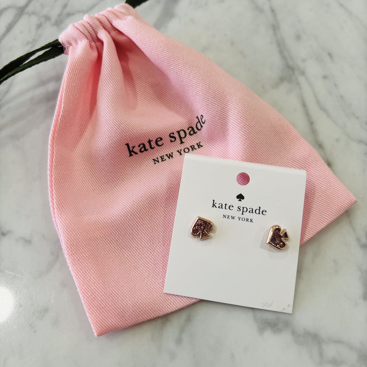 Aros Kate Spade pink glitt