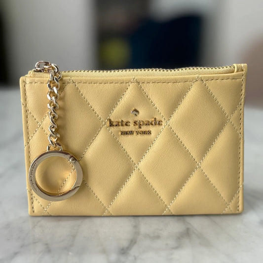 TARJETRO MONEDERO KATE SPADE SMOOTH QUILTED