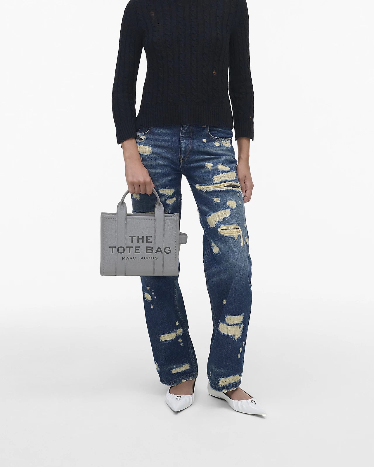 THE LEATHER SMALL TOTE BAG MARC JACOBS