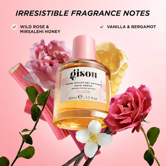 MINI PERFUME DE CABELLO GISOU OLOR A ROSAS Y FLORES 15 ML