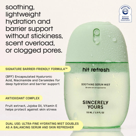 Bruma hidratante y calmante pepino seincwrely yours