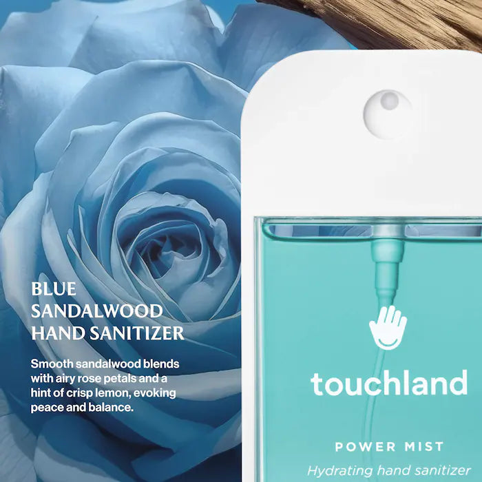 Sanitizante perfume hidratante de manos Touchland sándalo