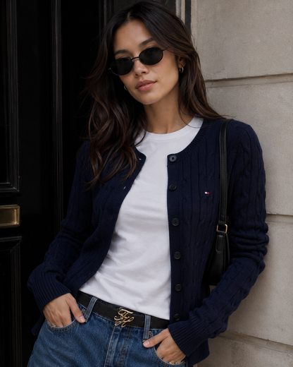 Sweeter botones Tommy Hilfiger Blue