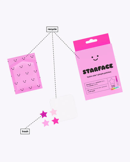 Star face parches de hidrocoloide 16 unid pink