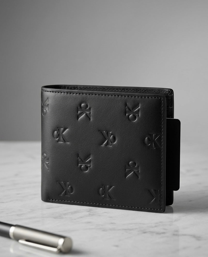 Billetera Calvin Klein logo black