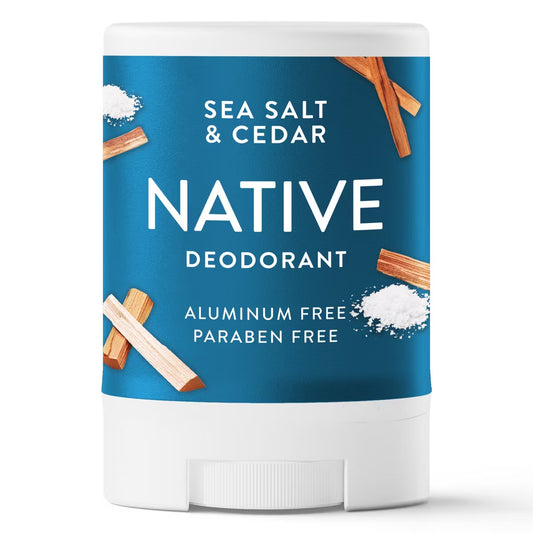 Desodorante Native sea salt y Cedar 72 hrs Travel