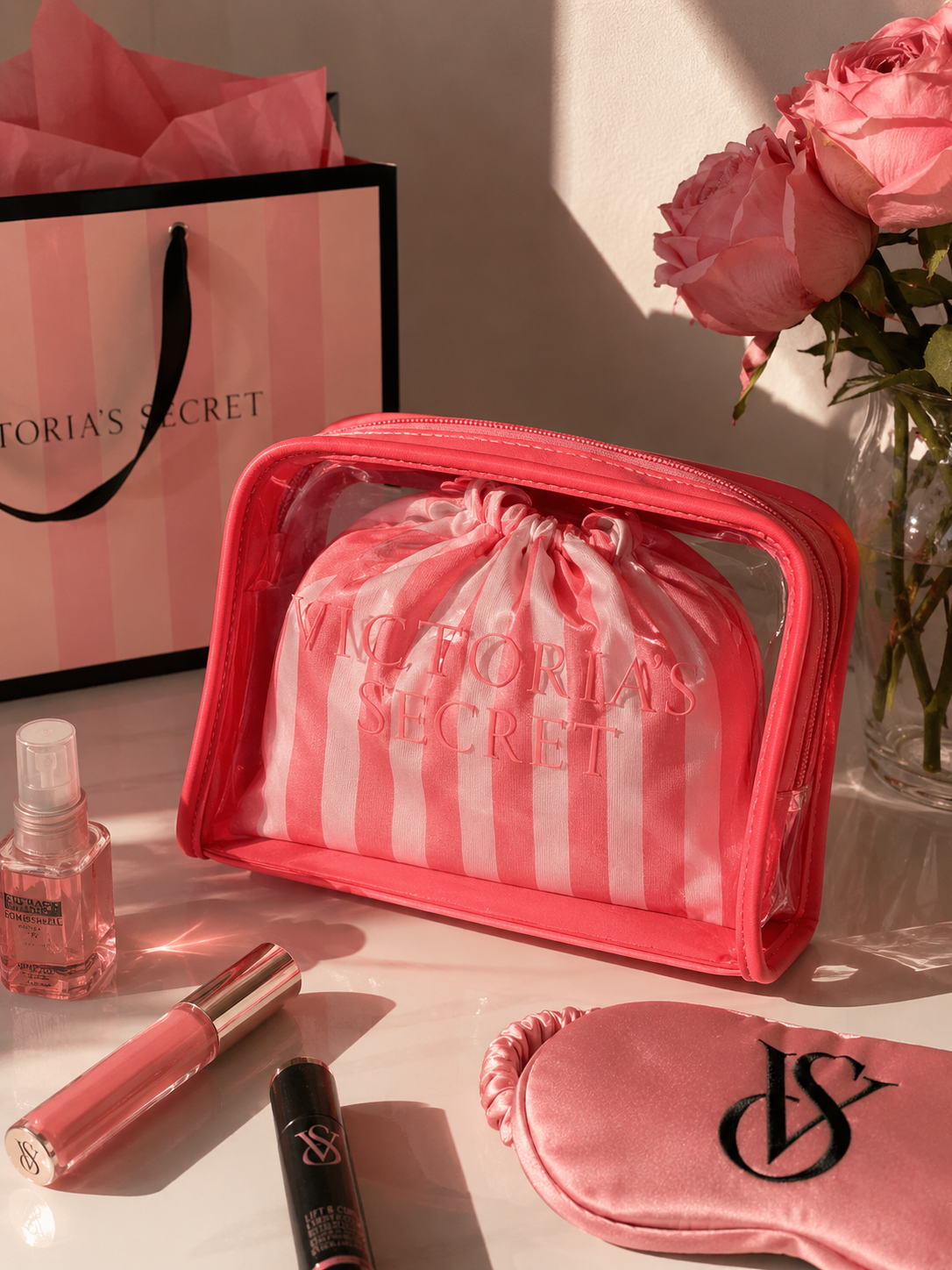 Set de 2 neceseres victorias secret Pink