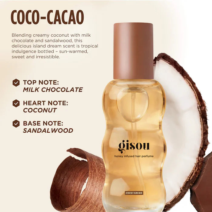 Perfume de cabello Gisou cacao base de miel
