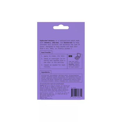 PARCHES STAR FACE PURPLE 32 UNIDADES CON ALOE VERA Y VITA A