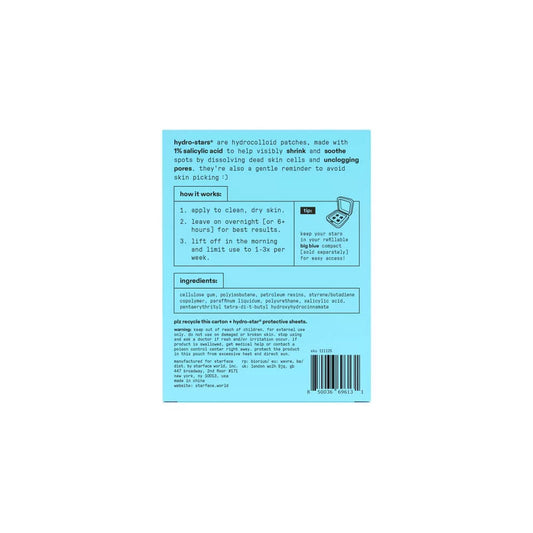 REPUESTOS PARCHES STAR FACE HIDRO STAR 16 UNID BLUE