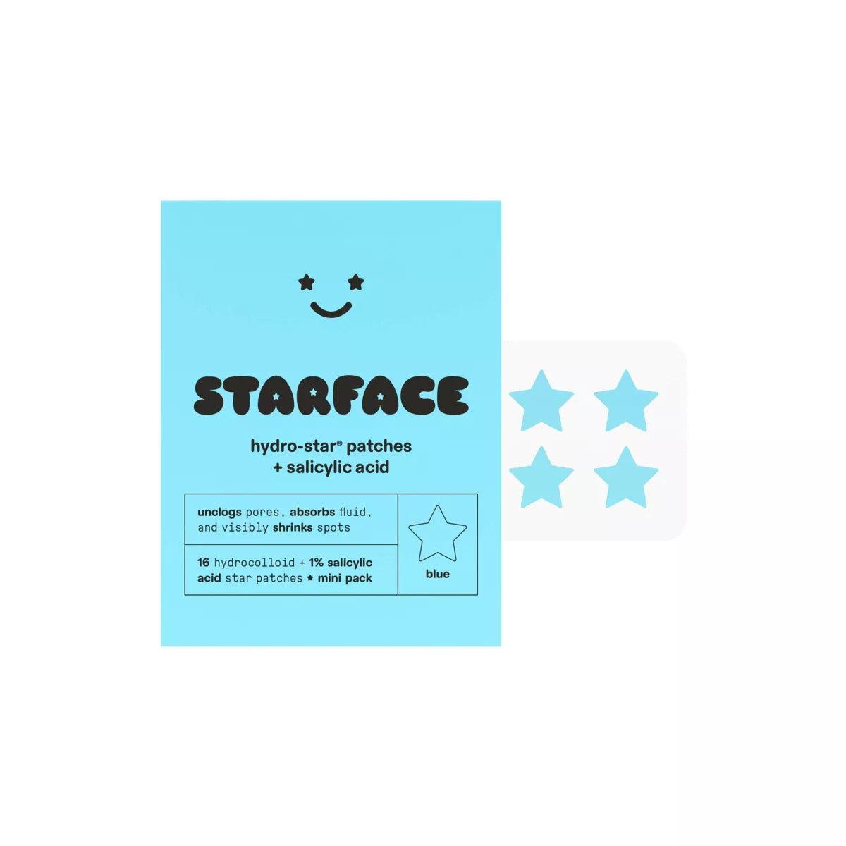 REPUESTOS PARCHES STAR FACE HIDRO STAR 16 UNID BLUE