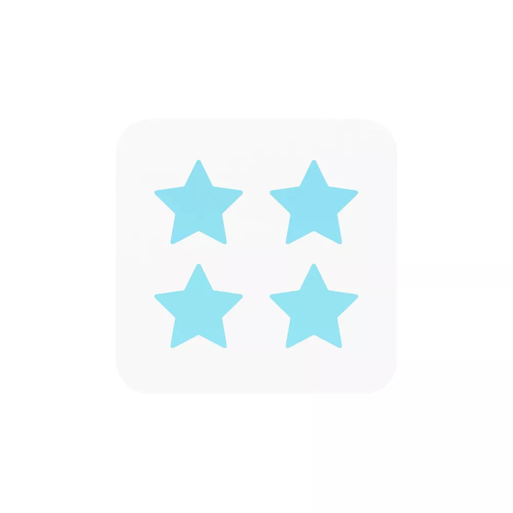 REPUESTOS PARCHES STAR FACE HIDRO STAR 16 UNID BLUE