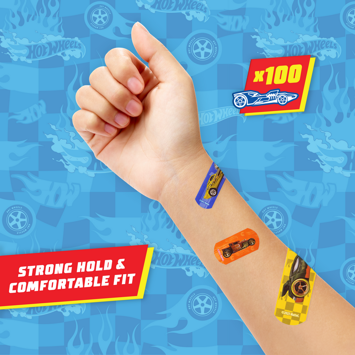 Cajita de 100 banditas hotwheels