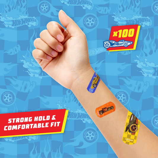 Cajita de 100 banditas hotwheels