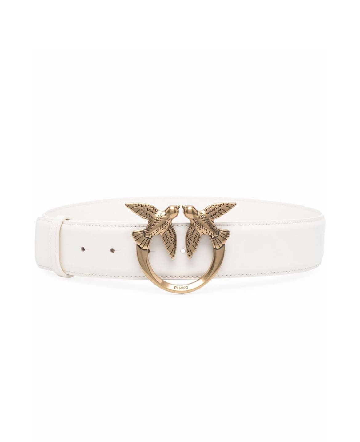 CINTURON PINKO LOVE BIRD WHITE