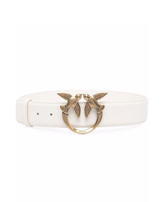 CINTURON PINKO LOVE BIRD WHITE