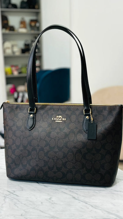 TOTE COACH BROWN