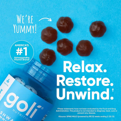 GOLI ASHWAGANDHA VEGAN GUMMIES 60 UNID