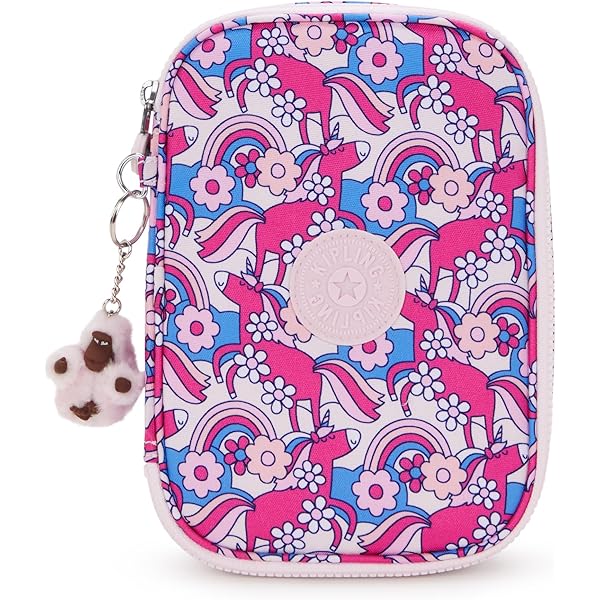 ESTUCHE 100 PENS FLOWER PINK KIPLING