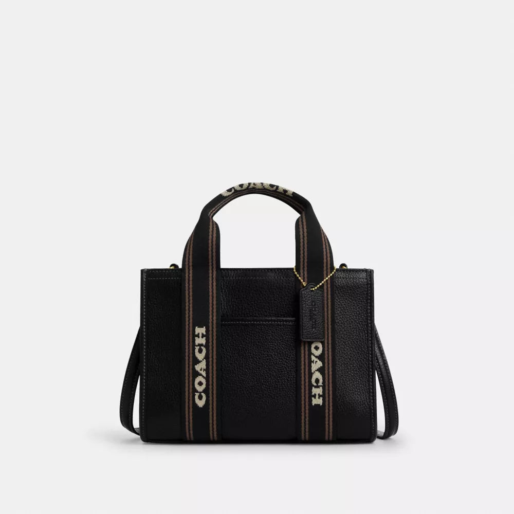 TOTE COACH BLACK LEATHER