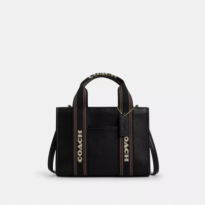 TOTE COACH BLACK LEATHER