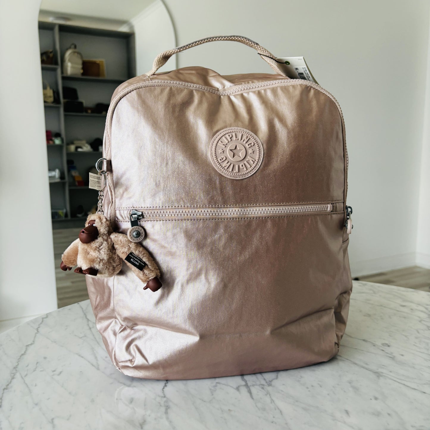Mochila Kipling Shelden Quartz Metallic