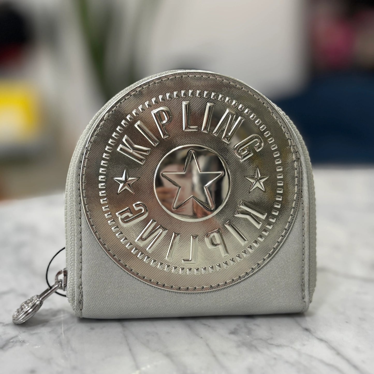 MONEDERO CRESITA KIPLING DYNAMIC SILVER