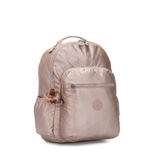MOCHILA KIPLING SEOUL L QUARTZ METALLIC