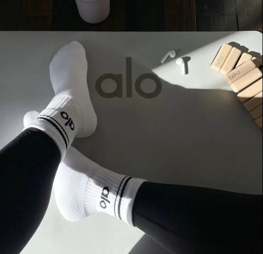 CALCETAS ALO YOGA BLANCA